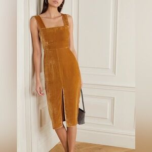 Reformation Emira Velvet Midi Dress Size 2